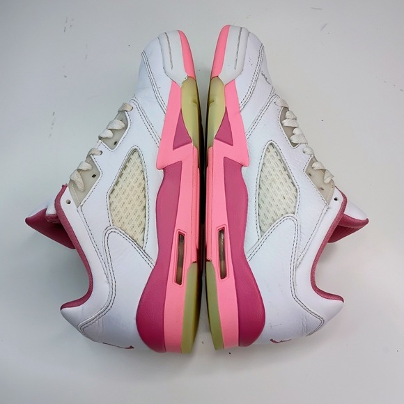 Jordan 5 Retro Low Crafted For Her Desert Pink White Sneaker DX4390-116 Kid 6.5Y - Picture 6 of 10